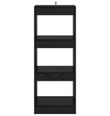 VidaXL Boekenkast Zwart eiken 40 x 30 x 103 cm Bewerkt hout
