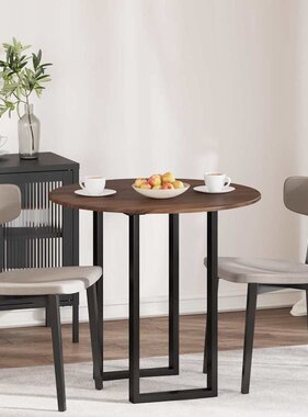 VidaXL Tafelblad bruin eikenkleur 80 x 80 x 1,5 cm Bewerkt hout