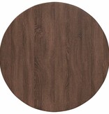 VidaXL Tafelblad bruin eikenkleur 80 x 80 x 1,5 cm Bewerkt hout