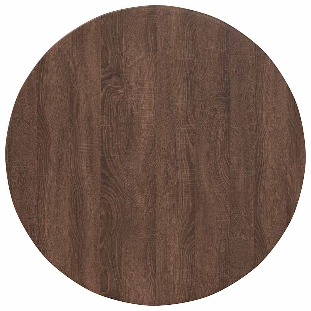VidaXL Tafelblad bruin eikenkleur 80 x 80 x 1,5 cm Bewerkt hout