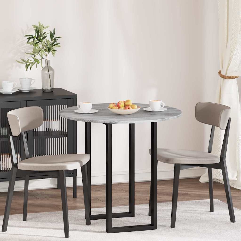 VidaXL Tafelblad Grijs sonoma 80 x 80 x 1,5 cm Bewerkt hout