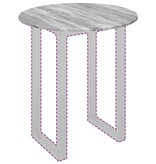 VidaXL Tafelblad Grijs sonoma 80 x 80 x 1,5 cm Bewerkt hout