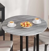 VidaXL Tafelblad Grijs sonoma 80 x 80 x 1,5 cm Bewerkt hout