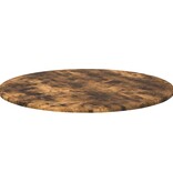 VidaXL Tafelblad Gerookt eiken 80 x 80 x 1,5 cm Bewerkt hout