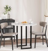 VidaXL Tafelblad Hoogglans wit 80 x 80 x 1,5 cm Bewerkt hout