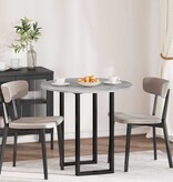 VidaXL Tafelblad Betongrijs 80 x 80 x 1,5 cm Bewerkt hout