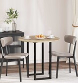 VidaXL Tafelblad Sonoma eiken 80 x 80 x 1,5 cm Bewerkt hout