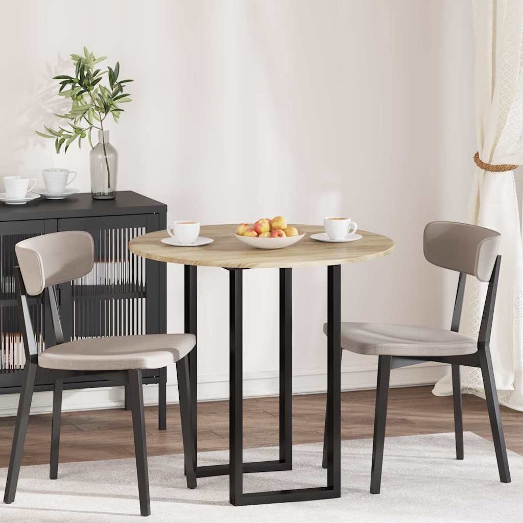 VidaXL Tafelblad Sonoma eiken 80 x 80 x 1,5 cm Bewerkt hout