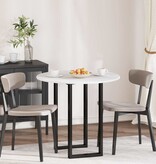 VidaXL Tafelblad Wit 80 x 80 x 1,5 cm Bewerkt hout