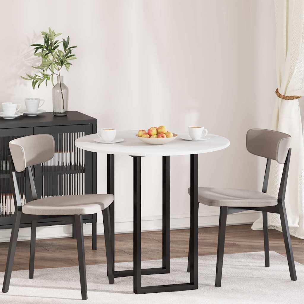 VidaXL Tafelblad Wit 80 x 80 x 1,5 cm Bewerkt hout