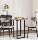 VidaXL Tafelblad artisanaal eikenkleurig 70 x 70 x 1,5 cm Bewerkt hout