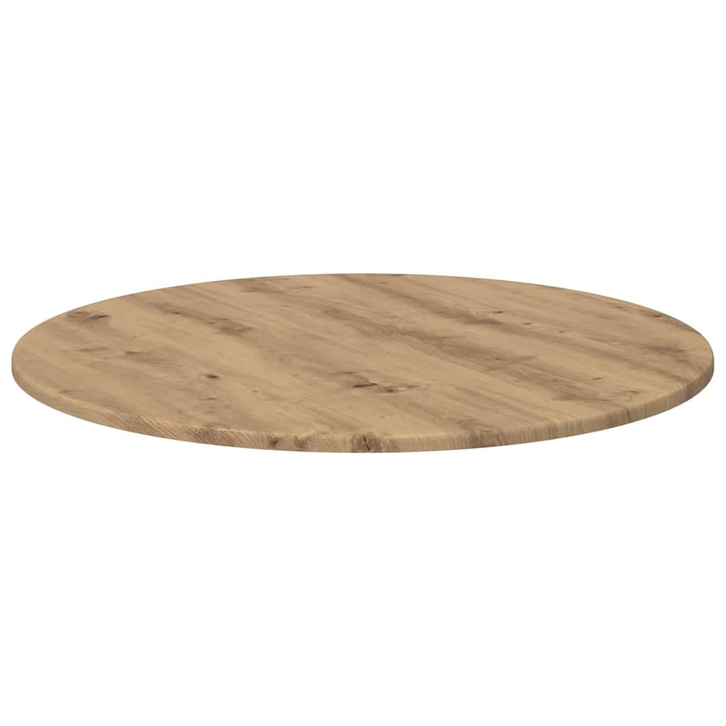 VidaXL Tafelblad artisanaal eikenkleurig 70 x 70 x 1,5 cm Bewerkt hout
