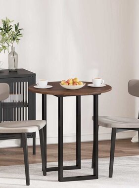 VidaXL Tafelblad bruin eikenkleur 70 x 70 x 1,5 cm Bewerkt hout