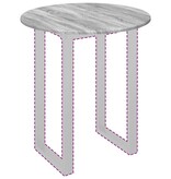 VidaXL Tafelblad Grijs sonoma 70 x 70 x 1,5 cm Bewerkt hout