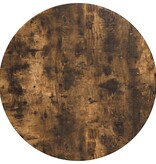VidaXL Tafelblad Gerookt eiken 70 x 70 x 1,5 cm Bewerkt hout