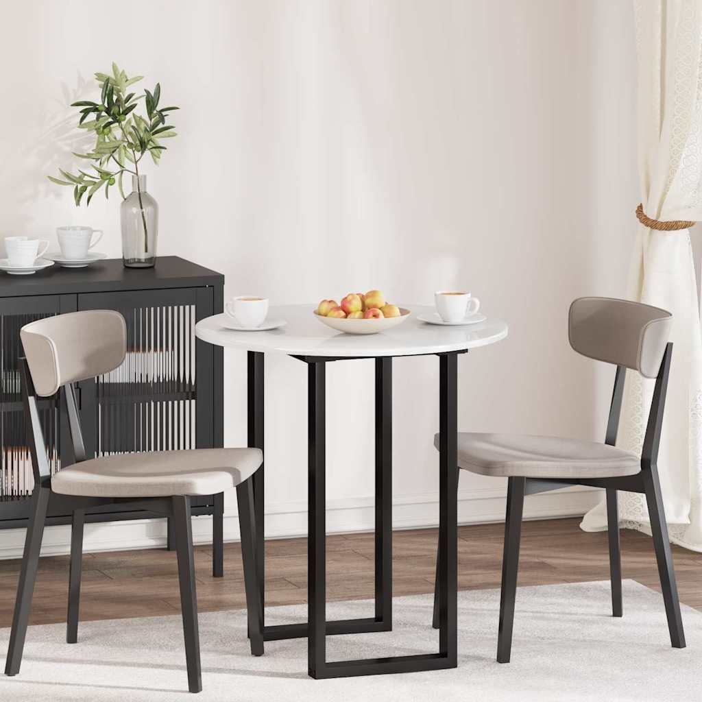 VidaXL Tafelblad Hoogglans wit 70 x 70 x 1,5 cm Bewerkt hout