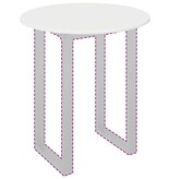 VidaXL Tafelblad Hoogglans wit 70 x 70 x 1,5 cm Bewerkt hout