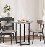 VidaXL Tafelblad Betongrijs 70 x 70 x 1,5 cm Bewerkt hout