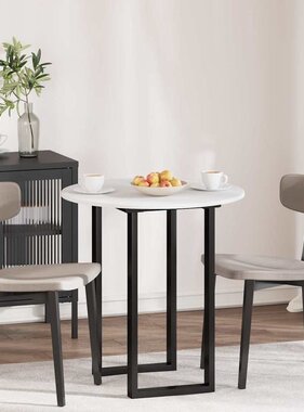 VidaXL Tafelblad Wit 70 x 70 x 1,5 cm Bewerkt hout