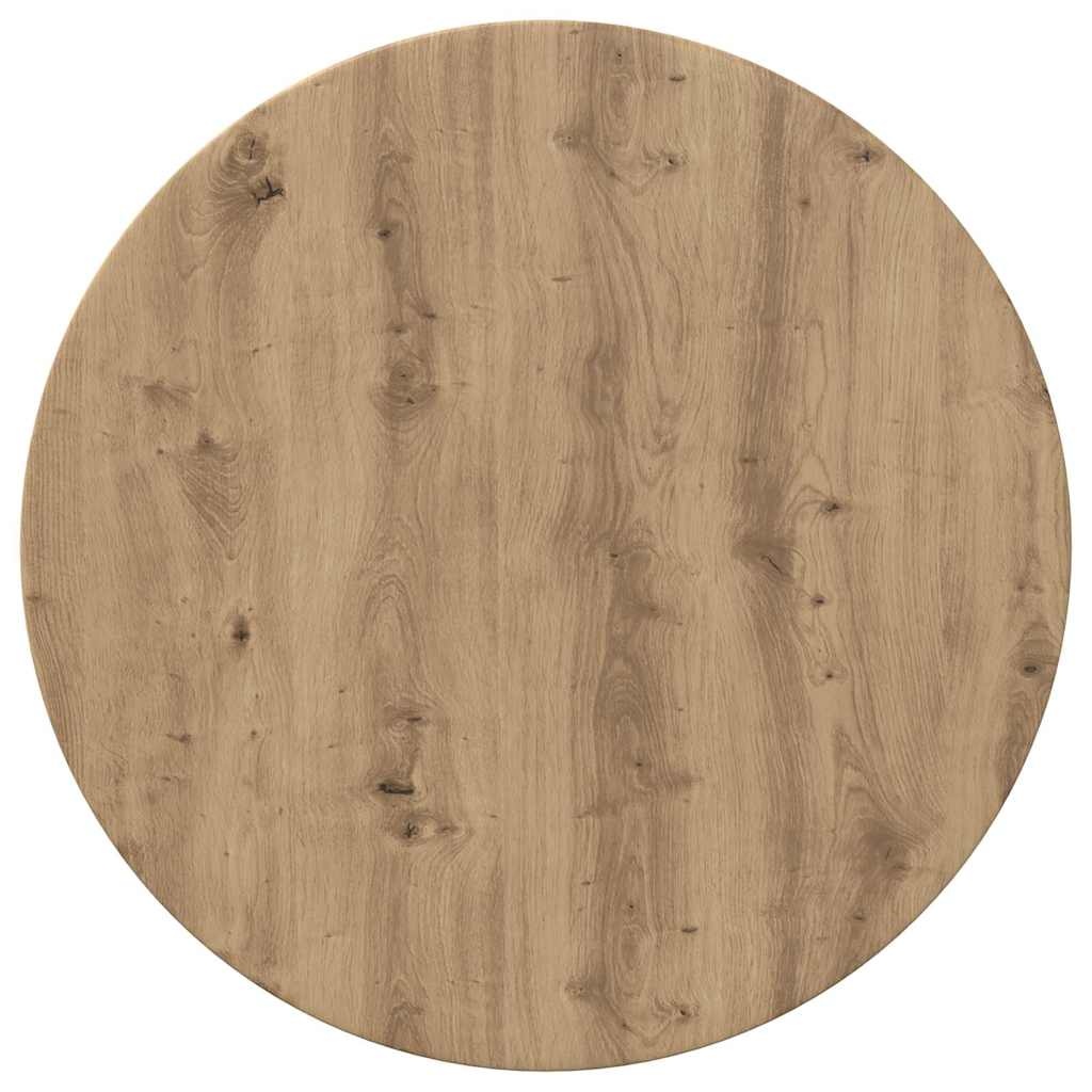 VidaXL Tafelblad artisanaal eikenkleurig 60 x 60 x 1,5 cm Bewerkt hout