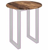 VidaXL Tafelblad Oud hout 60 x 60 x 1,5 cm Bewerkt hout