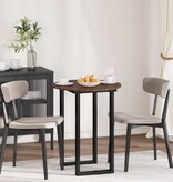 VidaXL Tafelblad bruin eikenkleur 60 x 60 x 1,5 cm Bewerkt hout