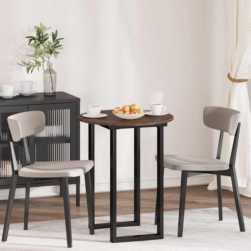 VidaXL Tafelblad bruin eikenkleur 60 x 60 x 1,5 cm Bewerkt hout