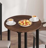 VidaXL Tafelblad bruin eikenkleur 60 x 60 x 1,5 cm Bewerkt hout