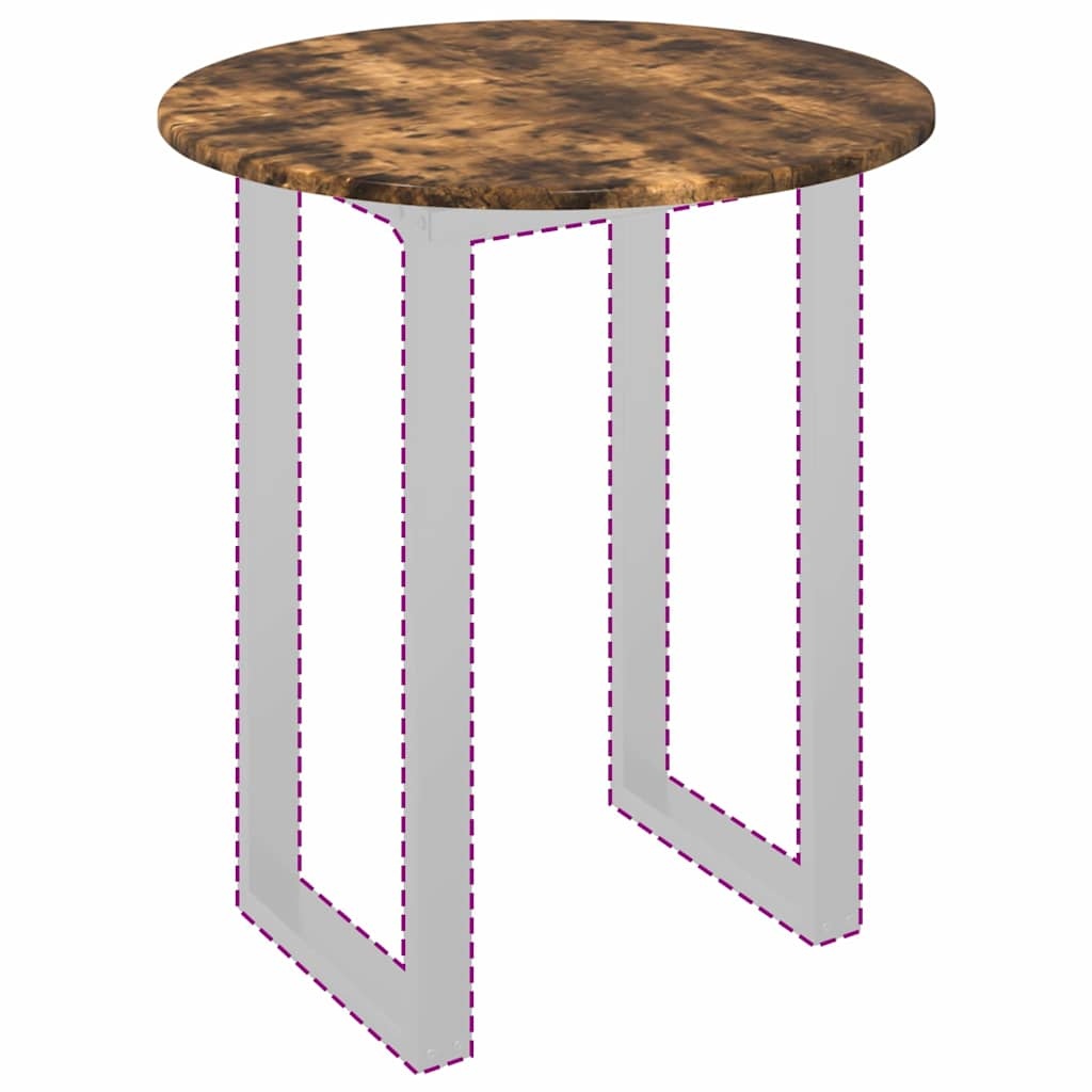 VidaXL Tafelblad Gerookt eiken 60 x 60 x 1,5 cm Bewerkt hout