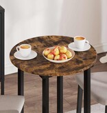 VidaXL Tafelblad Gerookt eiken 60 x 60 x 1,5 cm Bewerkt hout