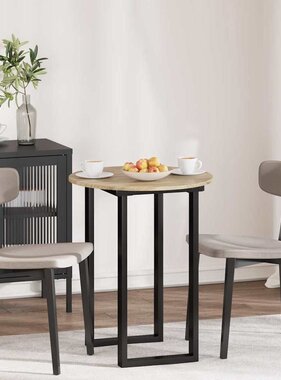 VidaXL Tafelblad Sonoma eiken 60 x 60 x 1,5 cm Bewerkt hout