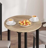 VidaXL Tafelblad Sonoma eiken 60 x 60 x 1,5 cm Bewerkt hout