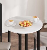 VidaXL Tafelblad Wit 60 x 60 x 1,5 cm Bewerkt hout