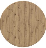 VidaXL Tafelblad artisanaal eikenkleurig 50 x 50 x 1,5 cm Bewerkt hout