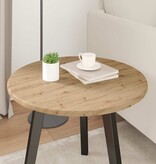 VidaXL Tafelblad artisanaal eikenkleurig 50 x 50 x 1,5 cm Bewerkt hout