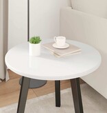 VidaXL Tafelblad Hoogglans wit 50 x 50 x 1,5 cm Bewerkt hout