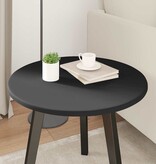 VidaXL Tafelblad Zwart 50 x 50 x 1,5 cm Bewerkt hout