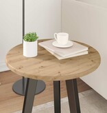 VidaXL Tafelblad artisanaal eikenkleurig 40 x 40 x 1,5 cm Bewerkt hout