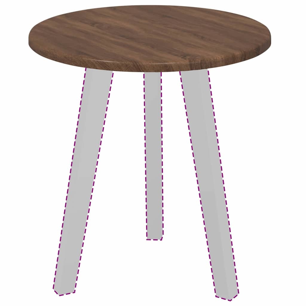 VidaXL Tafelblad bruin eikenkleur 40 x 40 x 1,5 cm Bewerkt hout