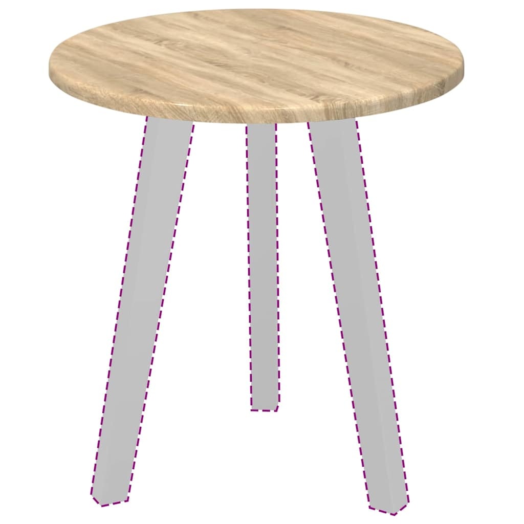 VidaXL Tafelblad Sonoma eiken 40 x 40 x 1,5 cm Bewerkt hout