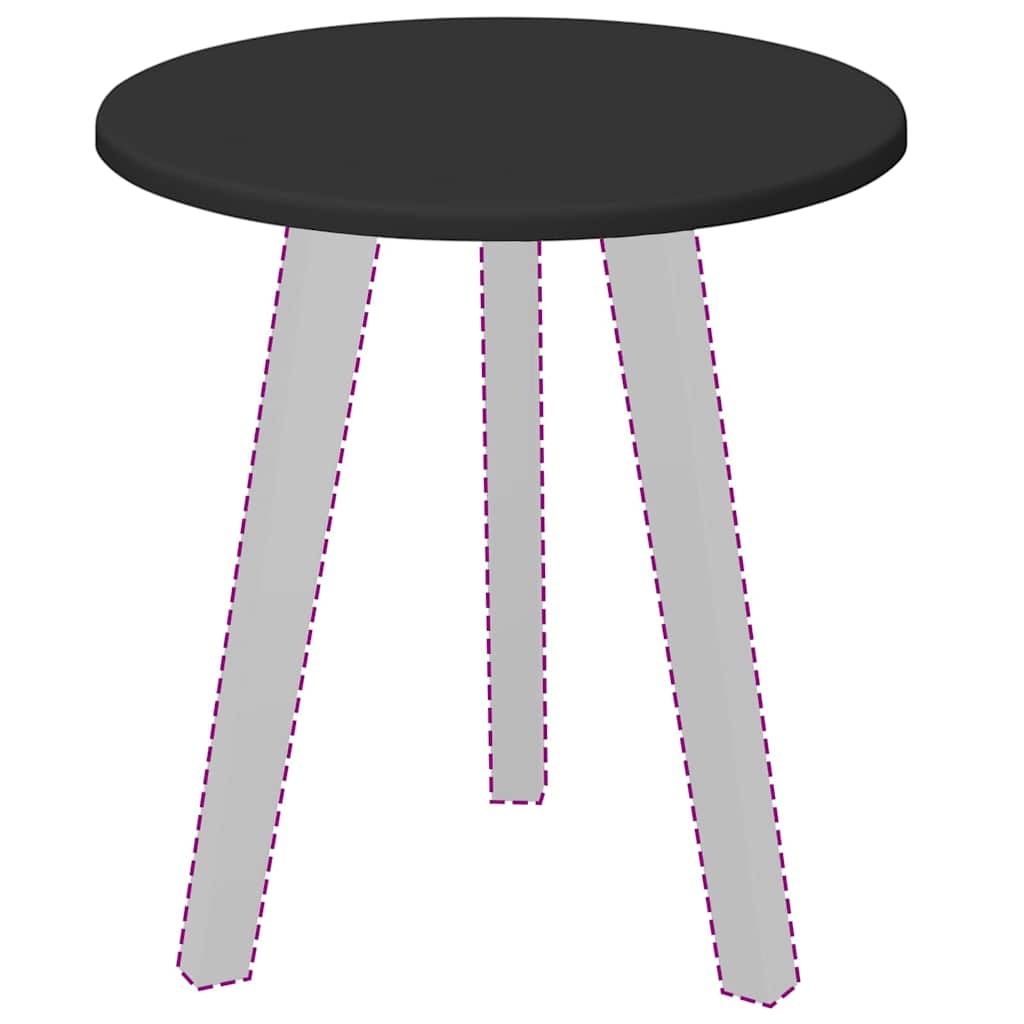 VidaXL Tafelblad Zwart 40 x 40 x 1,5 cm Bewerkt hout