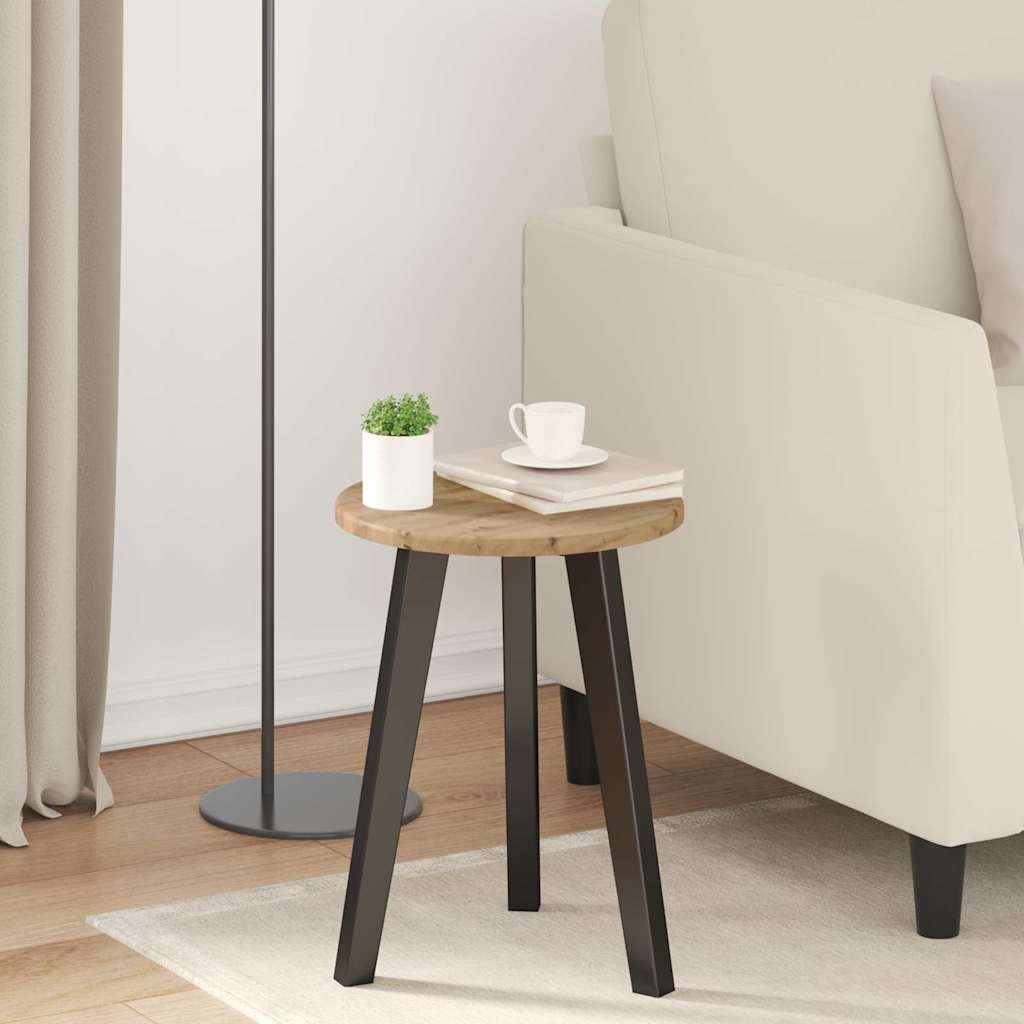 VidaXL Tafelblad artisanaal eikenkleurig 30 x 30 x 1,5 cm Bewerkt hout