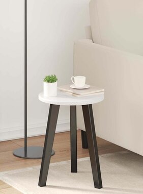 VidaXL Tafelblad Hoogglans wit 30 x 30 x 1,5 cm Bewerkt hout