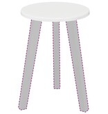 VidaXL Tafelblad Hoogglans wit 30 x 30 x 1,5 cm Bewerkt hout