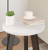 VidaXL Tafelblad Hoogglans wit 30 x 30 x 1,5 cm Bewerkt hout