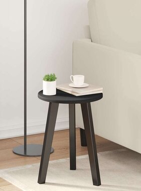 VidaXL Tafelblad Zwart 30 x 30 x 1,5 cm Bewerkt hout