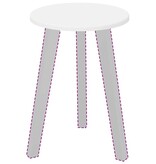 VidaXL Tafelblad Wit 30 x 30 x 1,5 cm Bewerkt hout