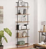 VidaXL Boekenkast Oud hout 60 x 24 x 203 cm Bewerkt hout