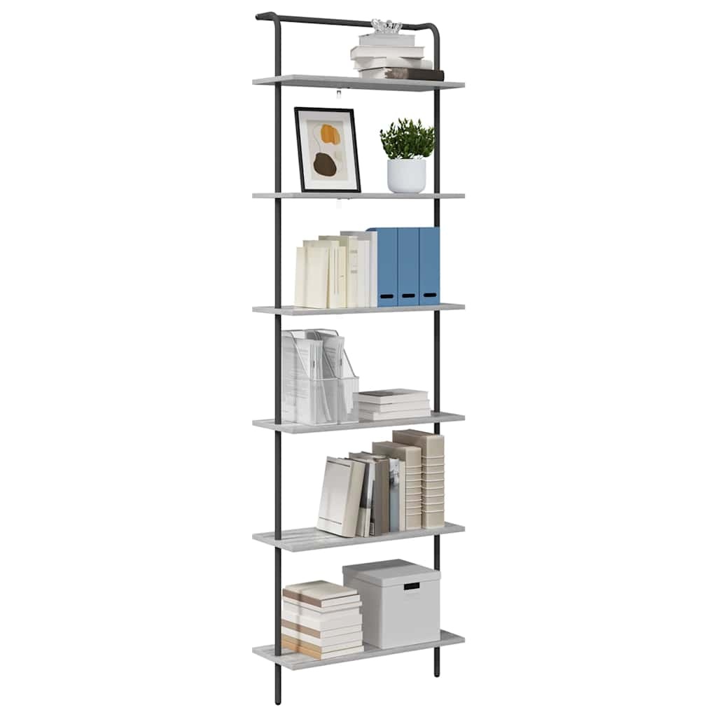 VidaXL Boekenkast Grijs sonoma 60 x 24 x 203 cm Bewerkt hout