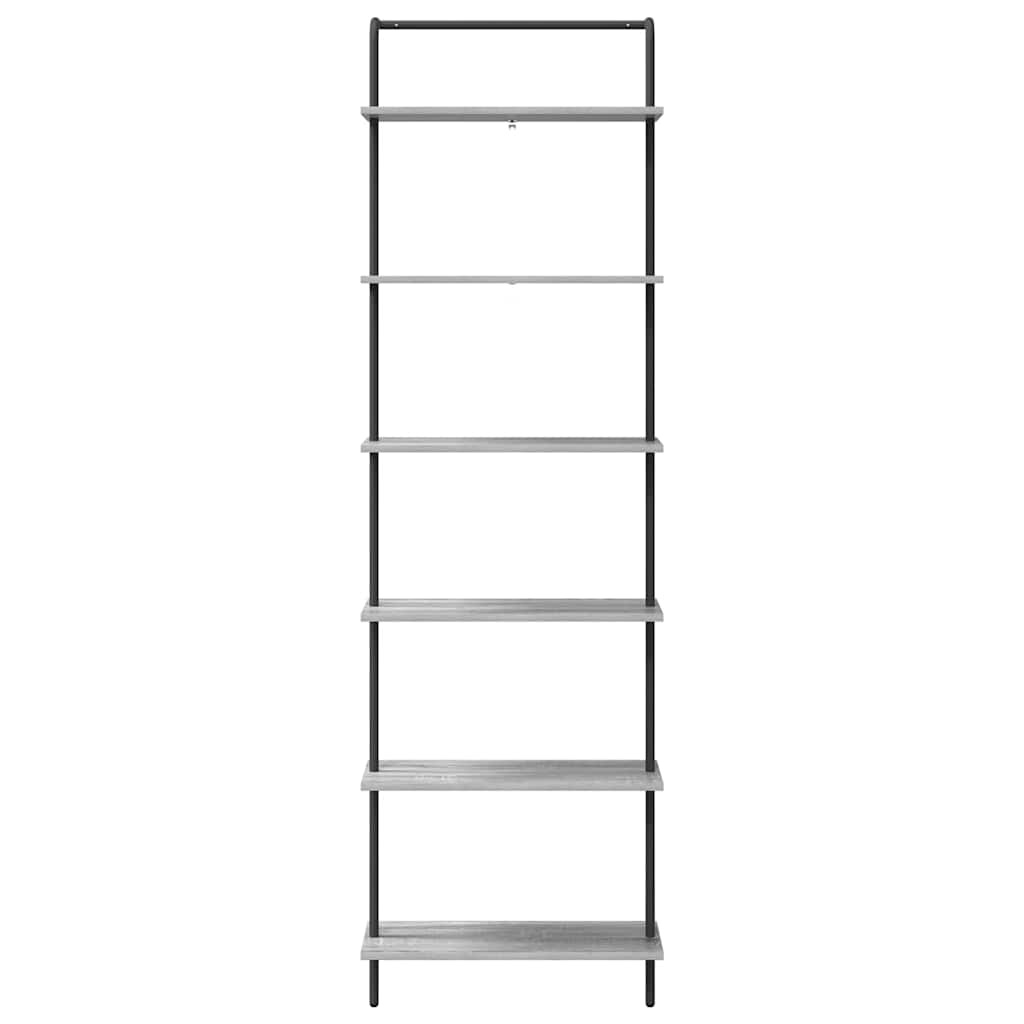 VidaXL Boekenkast Grijs sonoma 60 x 24 x 203 cm Bewerkt hout